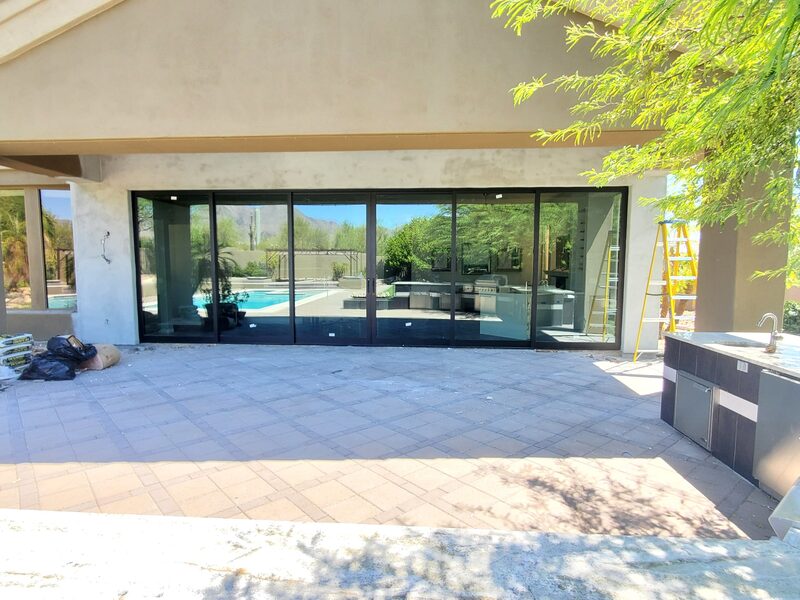 Glass moveable walls in Arizona, showcasing versatile design for customizable spaces